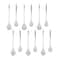 Green Iridescent Ribbed Glass Icicle Drop Ornaments Set